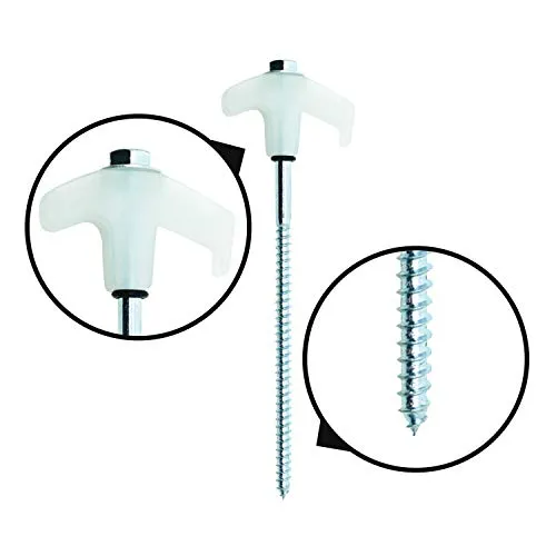 Outback Element® - 15 Tent Stakes Heavy Duty with Glow in The Dark Heads   Bonus Canvas Carry Pouch and Hex Drill Bit