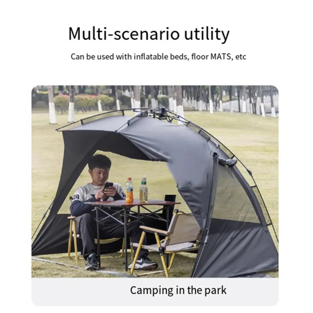 Outdoor 3-4P One-Touch Camping Tent Quick Automatic Opening Beach Fishing Tent Family Travel Picnic Park Anti-UV Shade