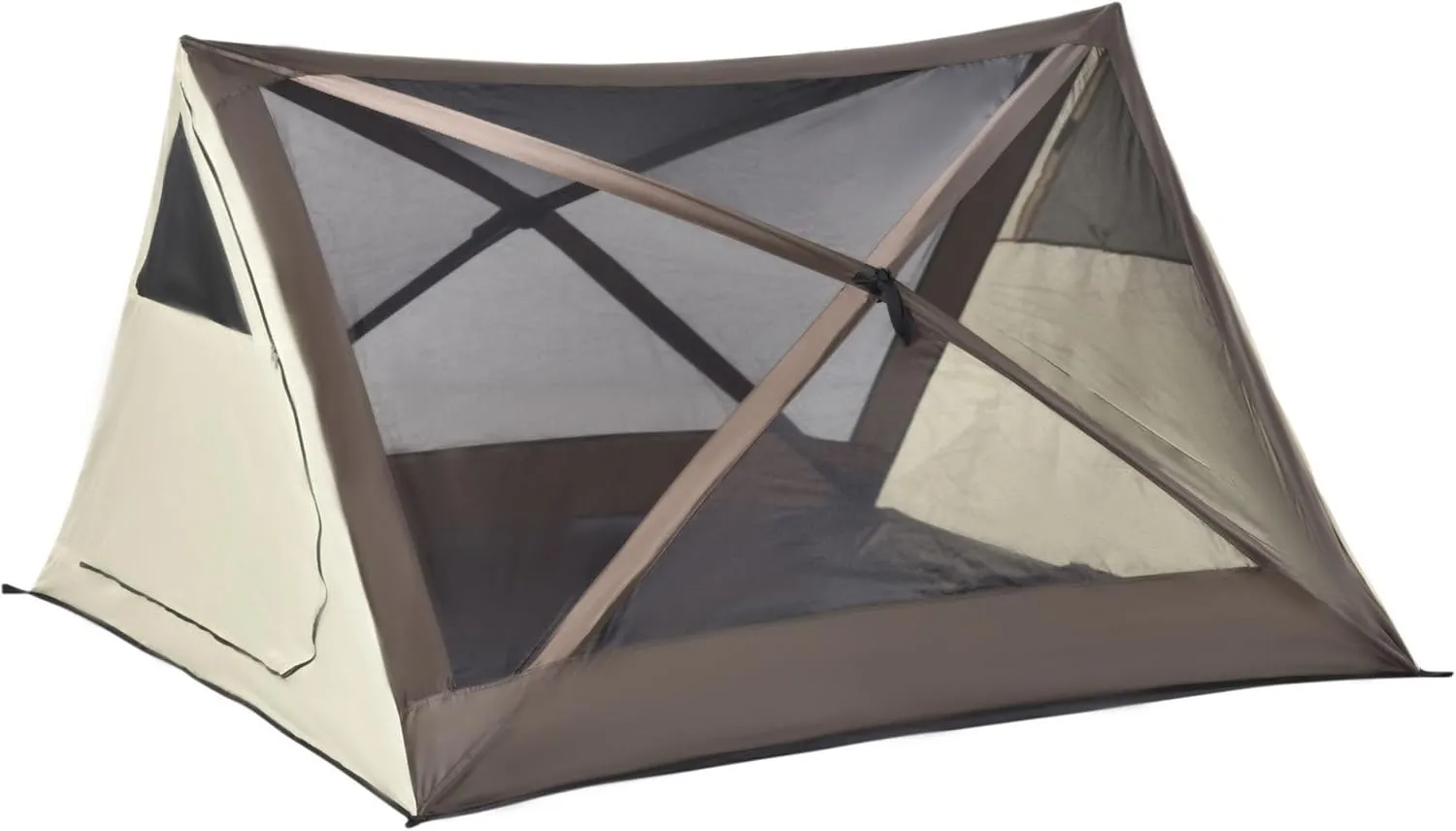 Outdoor Canopy Tent, Pop Up Canopy, 2-3 People Pop Up Camping Tent Automatic Instant Tent Portable Cabana Beach Tent with Rainfly, Carry Bag, Window and Doors, Outdoor Camping Hiking