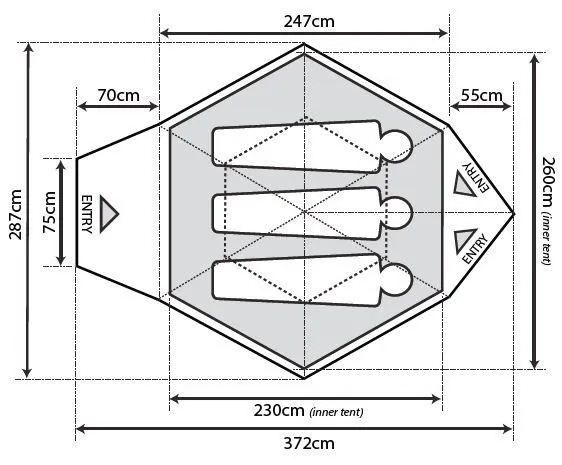 Outdoor Revolution Quick Pitch Q 3.0 Plus Tent