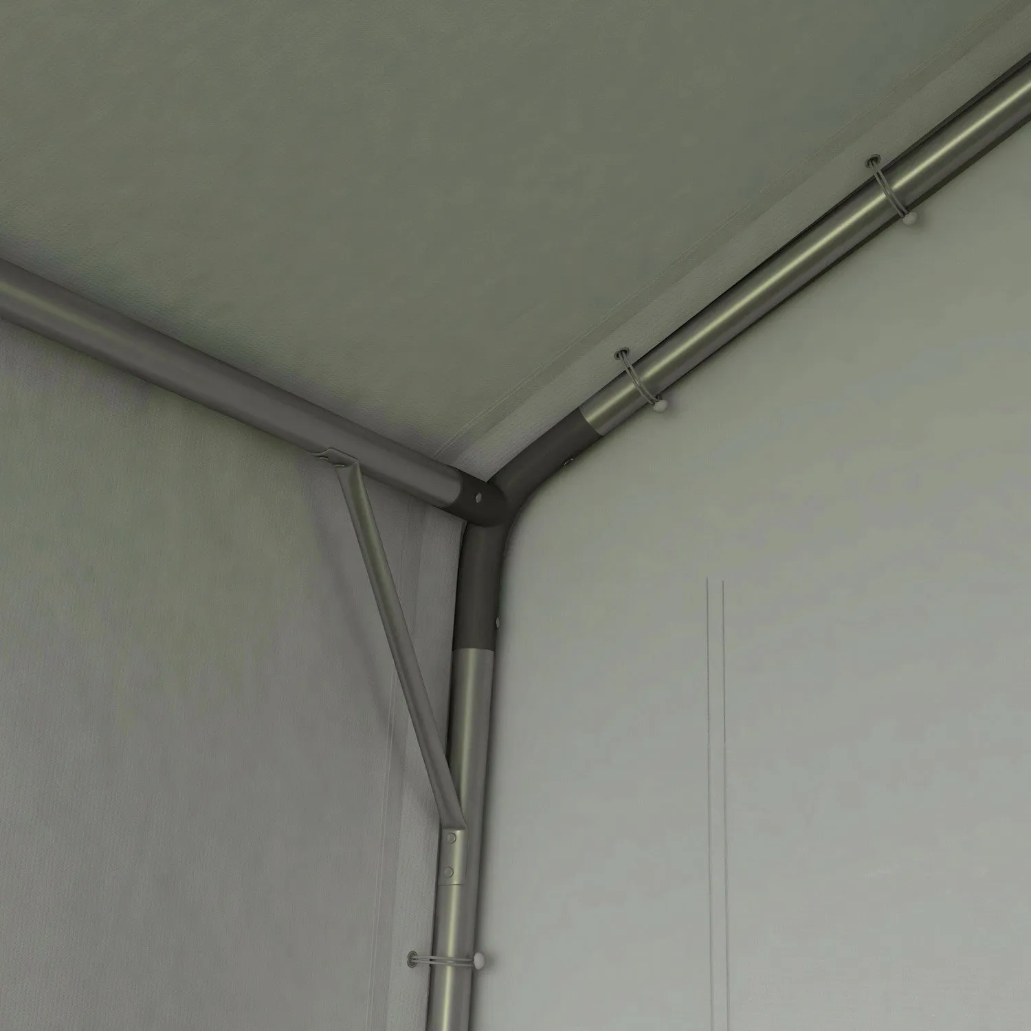 Outsunny 7' X 12' Portable Shed, Outdoor Shed With Roll-up Door, Dark Grey
