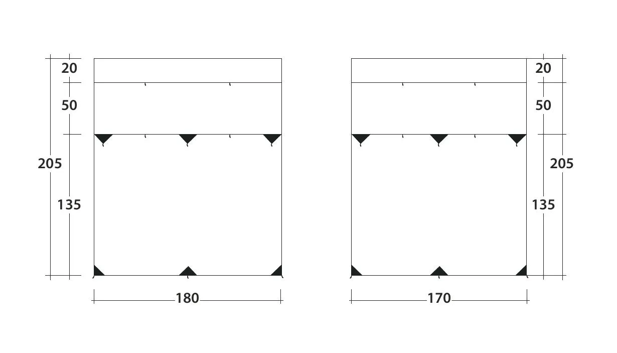 Outwell Fallcrest Canopy / Side Panel Set 2025