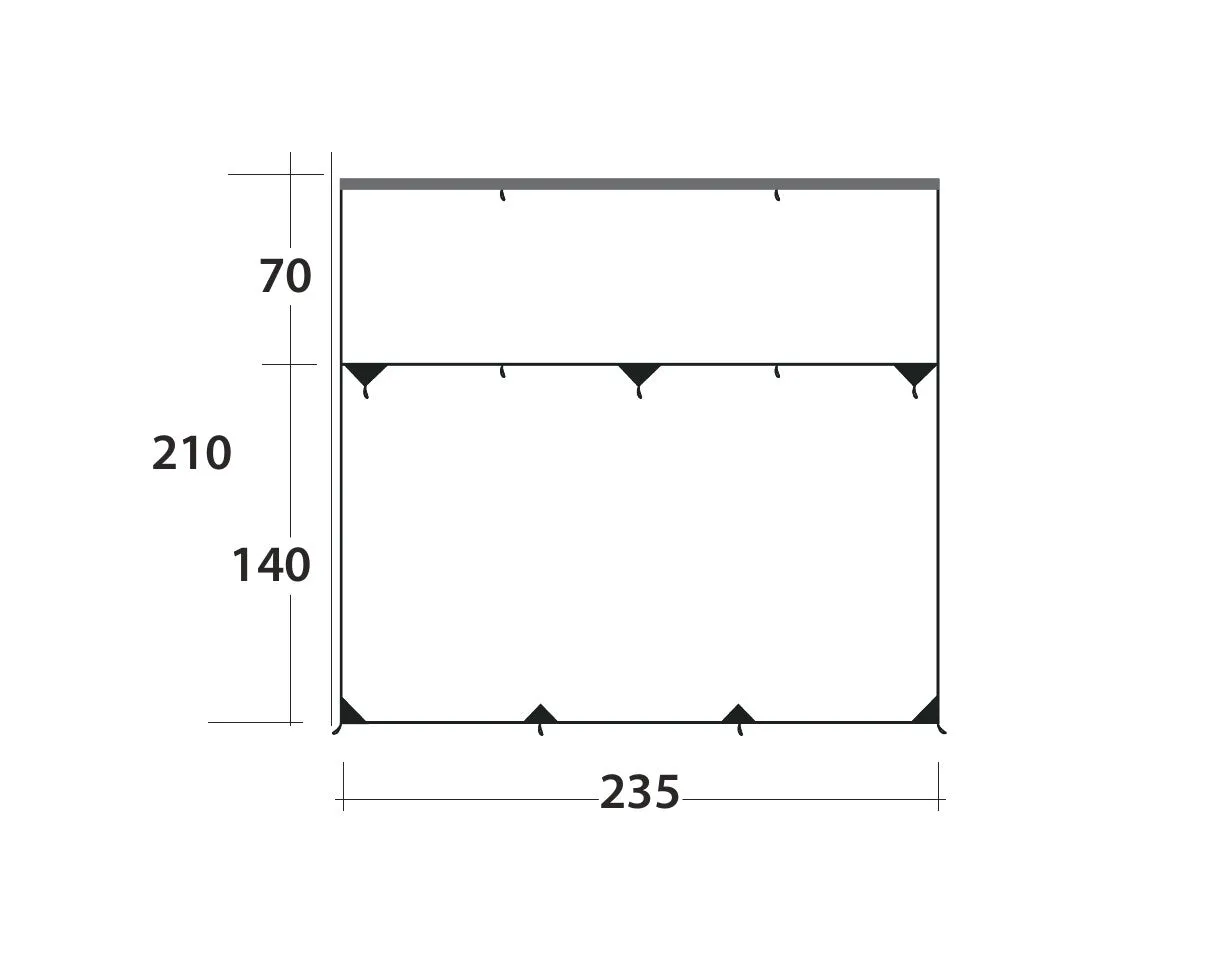 Outwell Hillcrest Tarp Canopy 2025