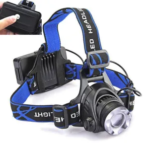 PANYUE 1000 Lumens XM-L T6 LED headlamp 2*18650 battery Headlight 3 Modes Zoomable Lamp Waterproof Head Torch Flashlight