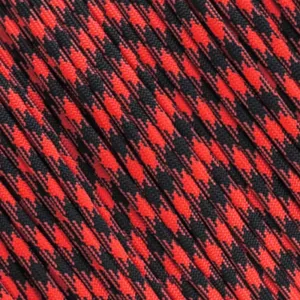 Paracord Planet Red 550lb Paracord – 7 Strand Type III Tactical Parachute Cord for Hiking, Camping, and Crafting – Black Widow (250 ft)