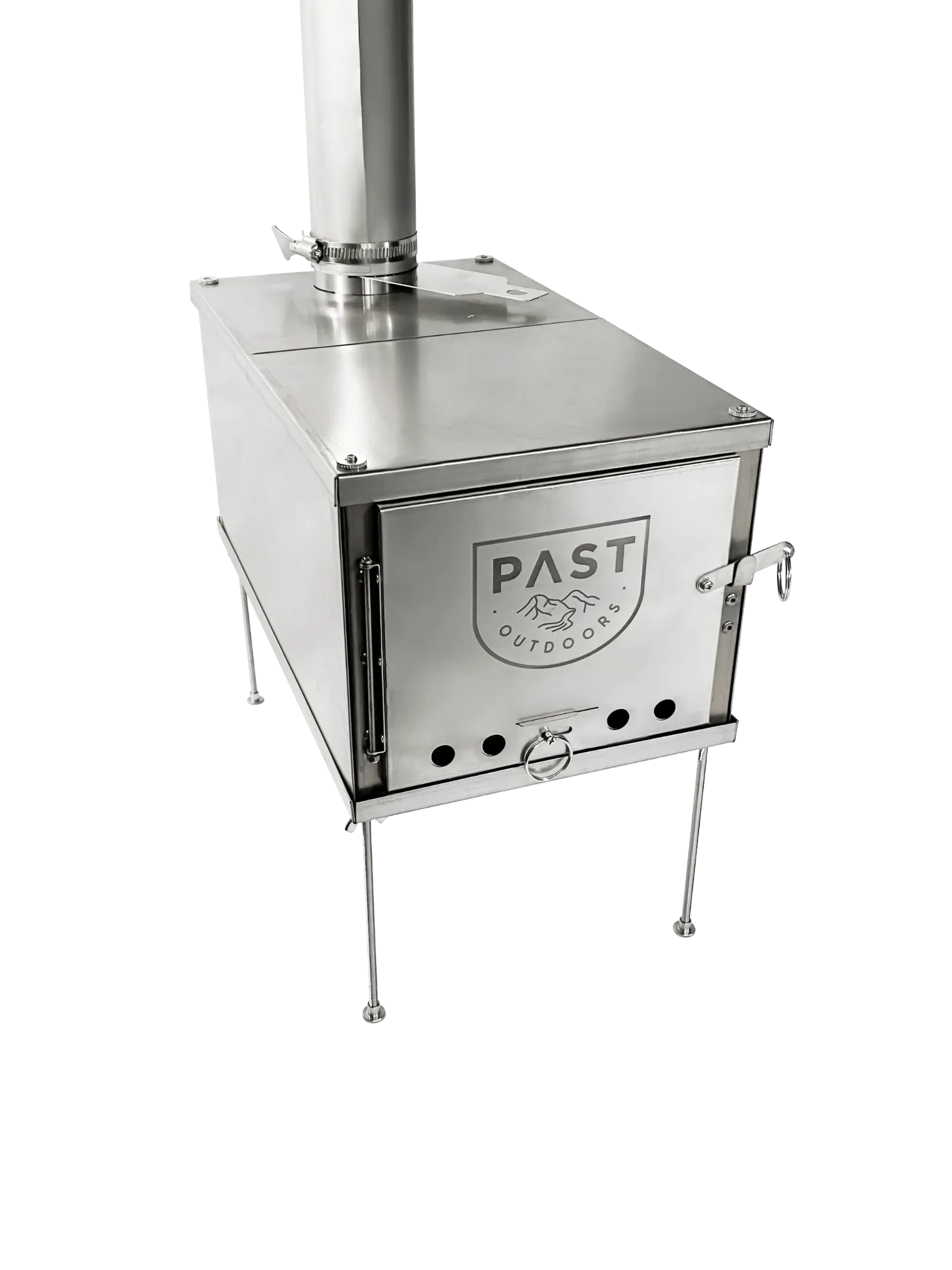 PAST Outdoors Originals Titanium Flatpack Fold-up Stove Medium