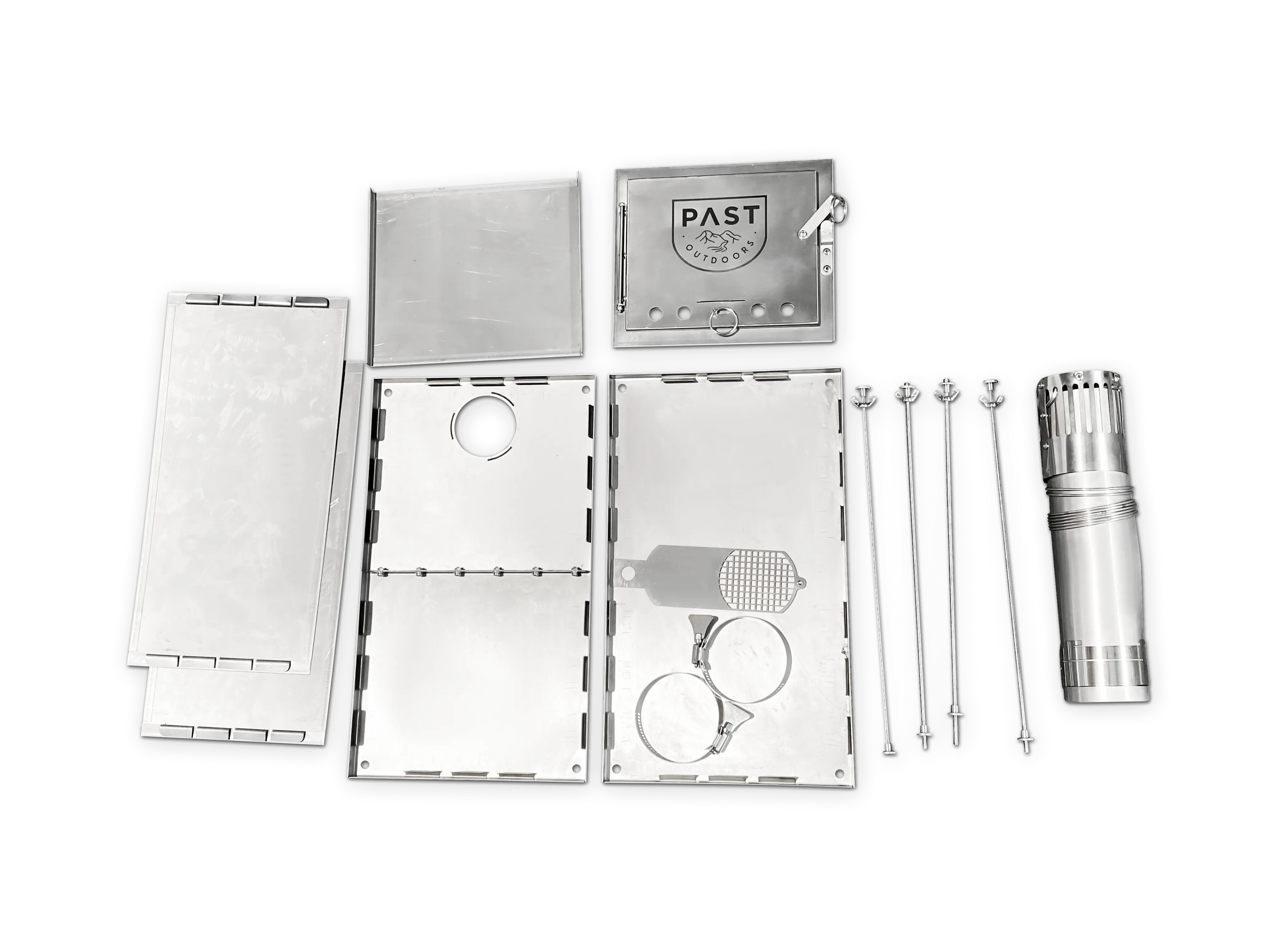 PAST Outdoors Originals Titanium Flatpack Fold-up Stove Medium