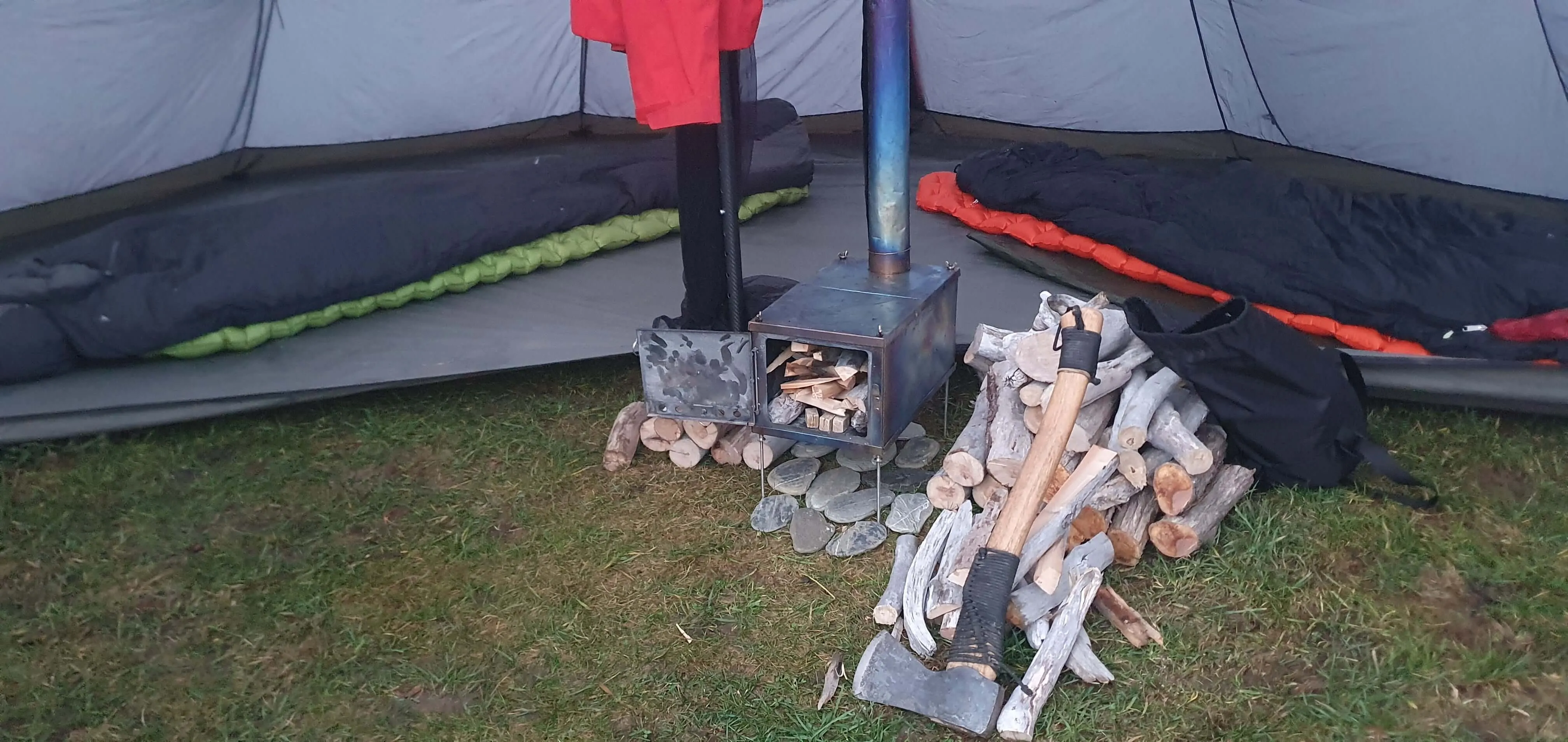 PAST Outdoors Originals Titanium Flatpack Fold-up Stove Medium