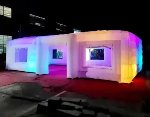 Personalized inflatable LED light tent 9.6x5.2x3.2 meters