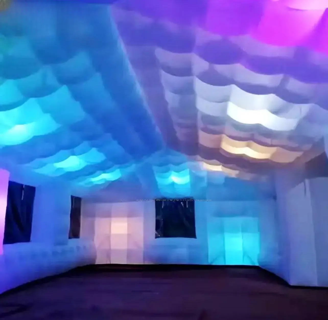 Personalized inflatable LED light tent 9.6x5.2x3.2 meters