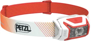 PETZL ACTIK CORE Headlamp - Powerful, Rechargeable 600 Lumen Light with Red Lighting for Hiking, Climbing, and Camping - Red