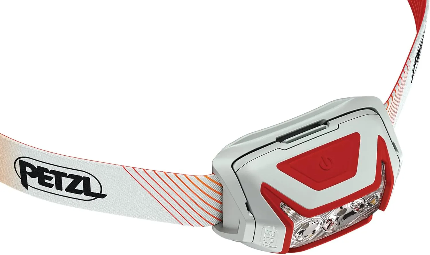 PETZL ACTIK CORE Headlamp - Powerful, Rechargeable 600 Lumen Light with Red Lighting for Hiking, Climbing, and Camping - Red