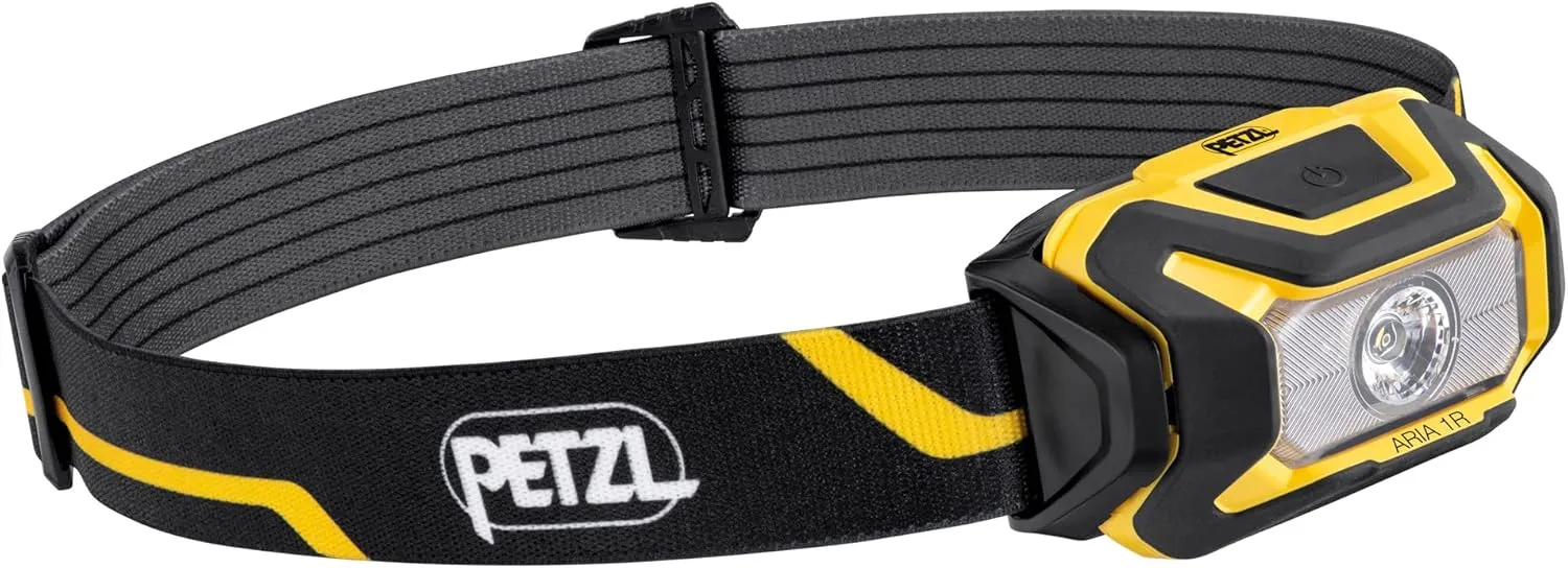 PETZL ARIA 1, Compact, Durable, Waterproof Headlamp, Yellow/Black