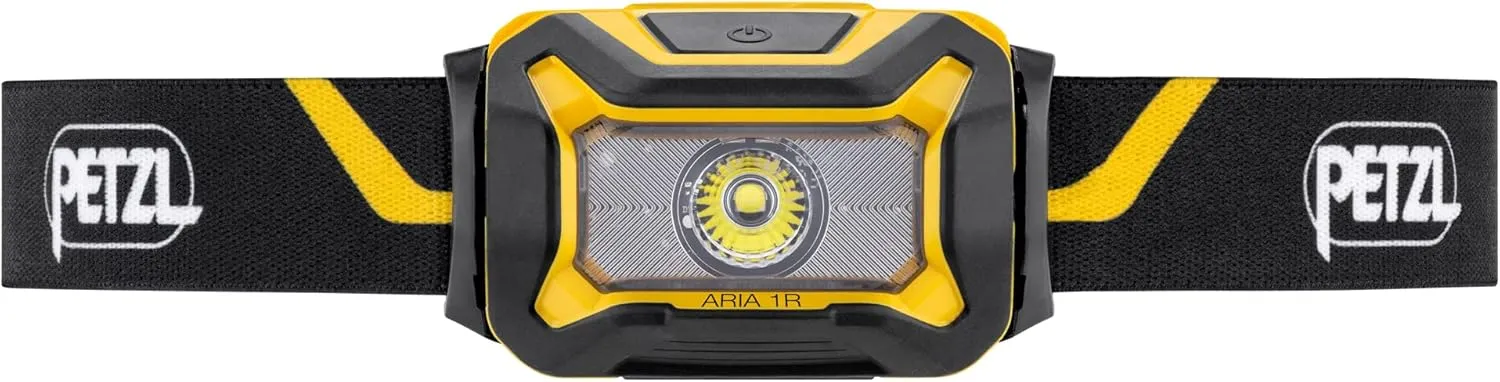 PETZL ARIA 1, Compact, Durable, Waterproof Headlamp, Yellow/Black