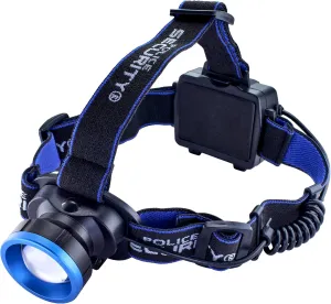 Police Security Flashlights Breakout COB Headlamp - Ultra Bright - 550 Lumen - Wide Angle 120° View - Night Vision - Pivot Head - 3 Modes (High, Low, Red - Night Vision)
