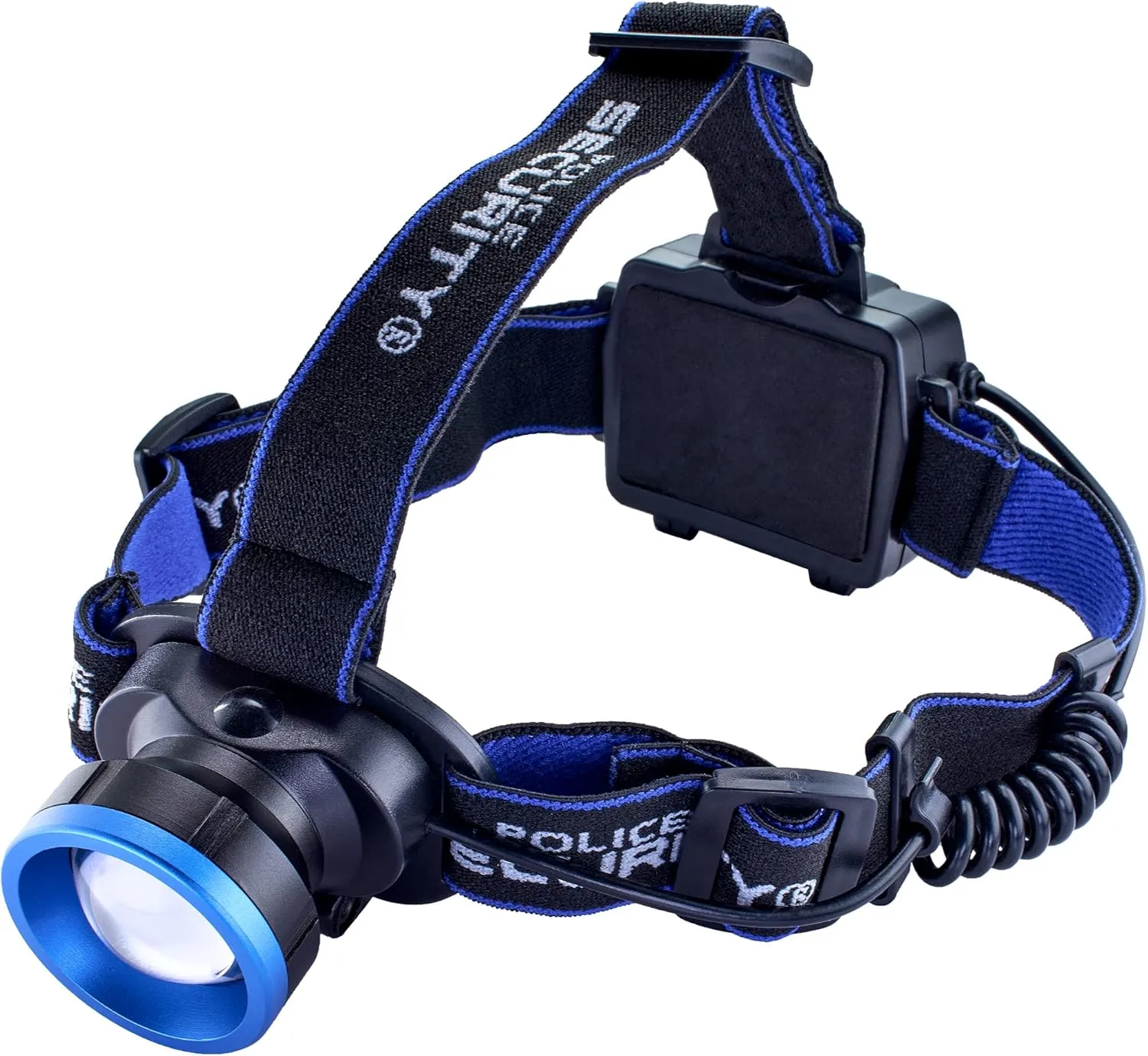 Police Security Flashlights Breakout COB Headlamp - Ultra Bright - 550 Lumen - Wide Angle 120° View - Night Vision - Pivot Head - 3 Modes (High, Low, Red - Night Vision)