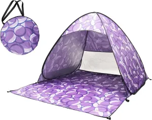 Portable Camping Tent Outdoor Automatic Quick Open Tent 2-3 Persons Beach Tent for Sun Shelter Travel Outdoor Hiking