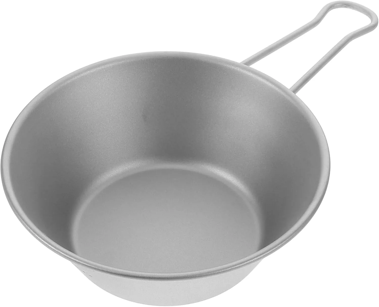 Portable Titanium Camping Bowl Round Rice Bowl Collapsible Salad Multifunctional Picnic for Outdoor Activities