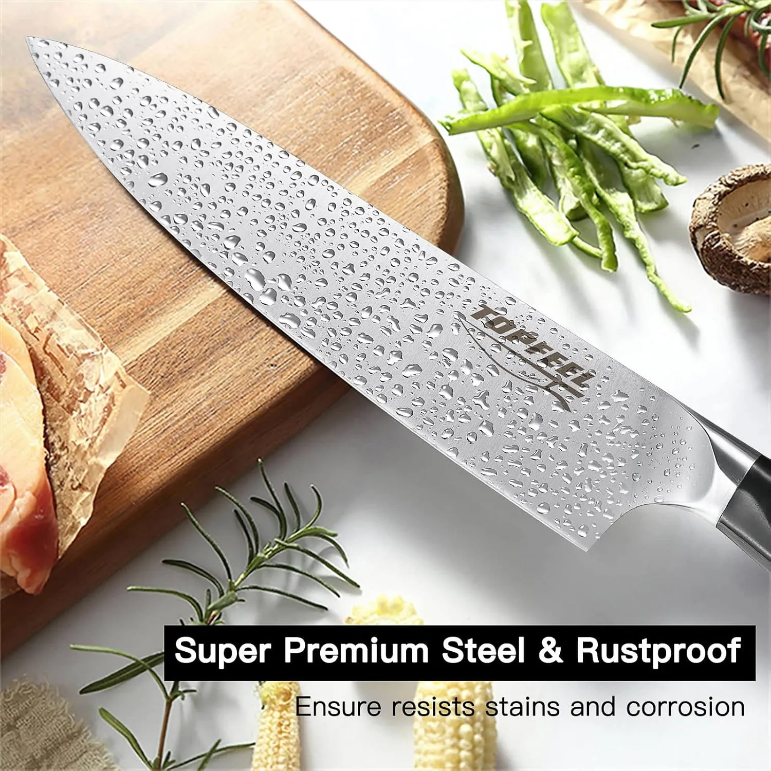 Professional Chef Knife Set 5PCS, 3.5-8 Inch Set Kitchen Knives German High Carbon Stainless Steel Sharp Knife, Knives Set for Kitchen with Ergonomic Handle