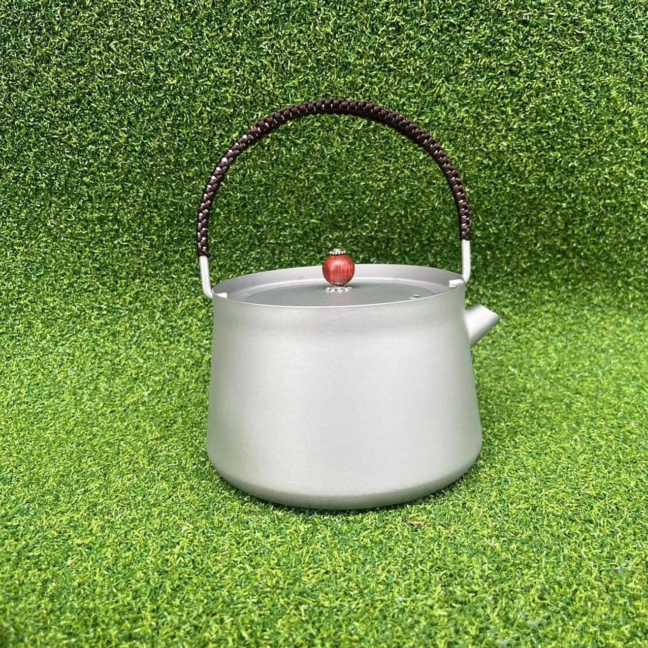Pure Titanium Kettle 800ml, Ultra-light Portable Coffee Pot, Suitable For Outdoor Camping And Travel