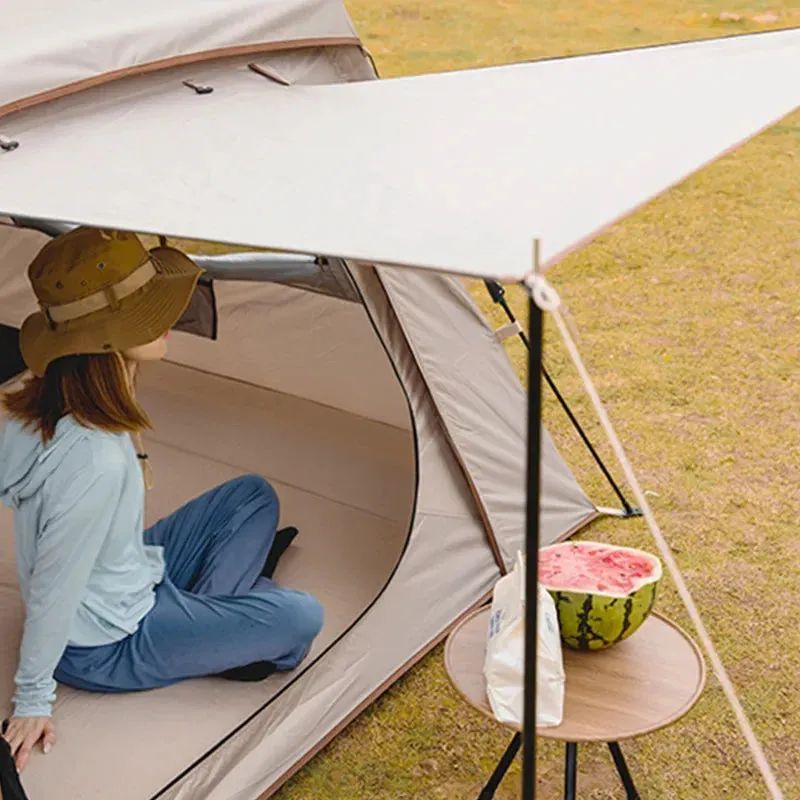 Quick-Opening Automatic Inflatable Tent: Rain, Wind, and Sun Protection with Small Hat Tent
