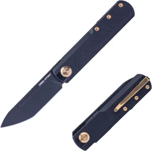 REALSTEEL G-Tanto Pocket Knife,Folding Knives,2.6" Nitro-V Blade,Double Detent Ball Slipjoint EDC,G10 Handle,2.2oz,Clip,Gift for Men Women Outdoor Indoor Daily Use Camping Hiking(Full Black)