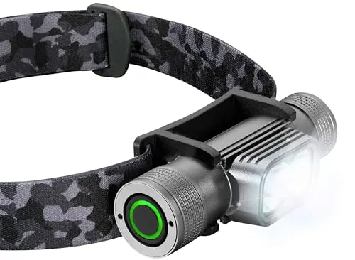 Rechargeable Headlamp for Adults-1000 Lumens Super Bright 60' Beam LED Flashlight