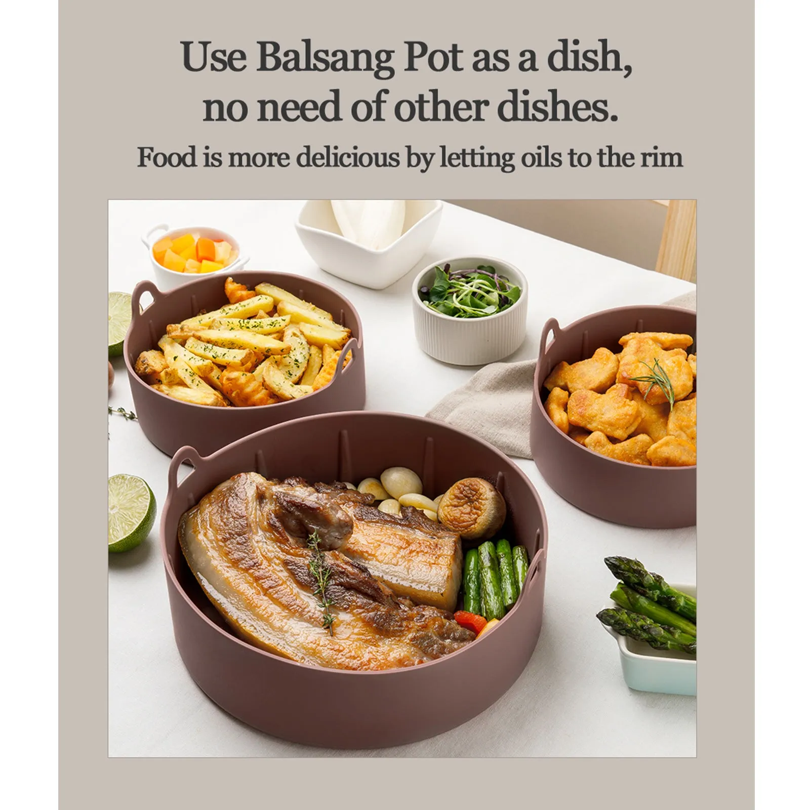Reusable Nonstick Silicone Quick dispatch Nontoxic Modern Small Pot Chocolate Airfryer