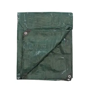Rip Stop Tarp - 8 Ft X 10 Ft - Green - Pdq Pack