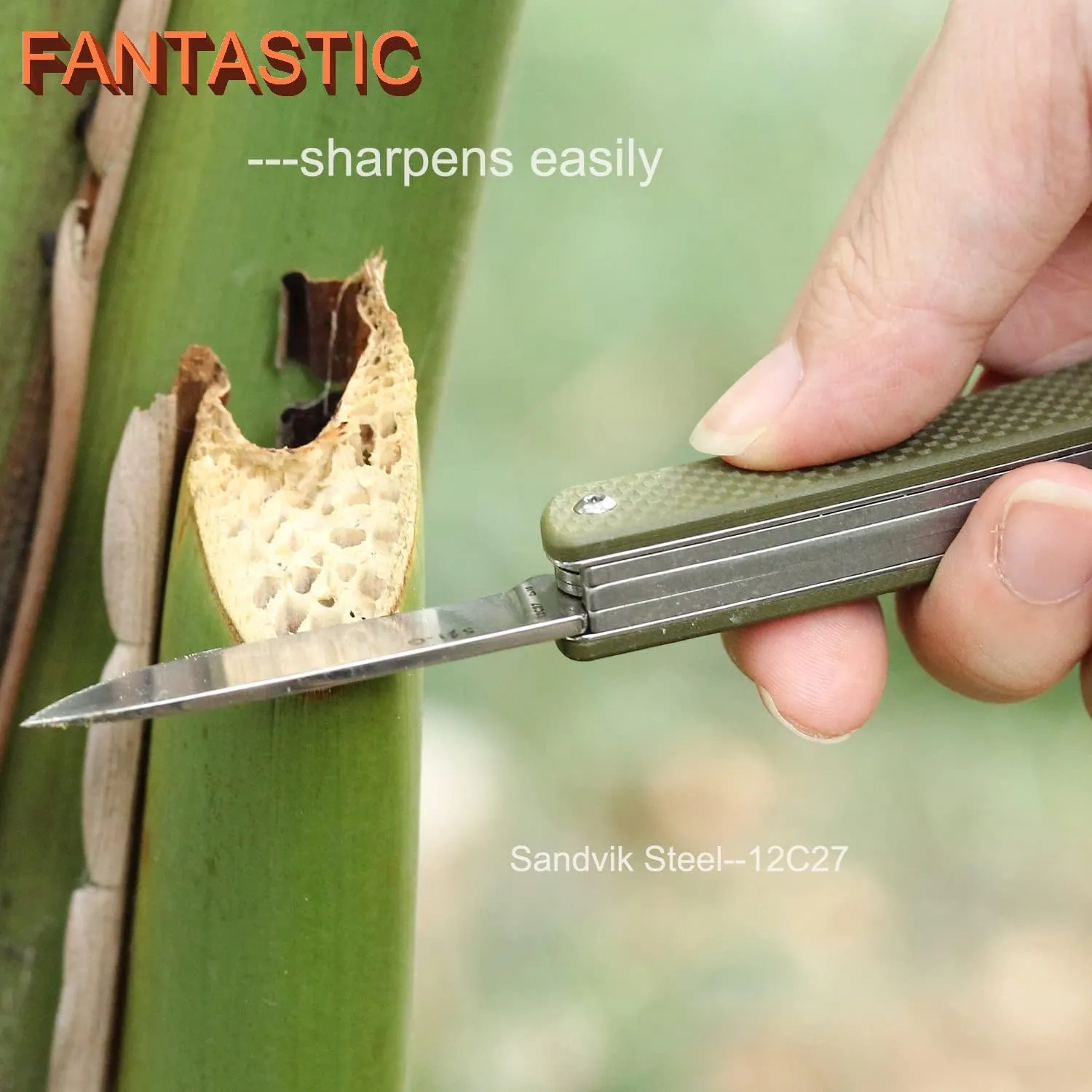 Ruike Small Keychain Knife for Men,Women Gifts,5 in1 Multitool, 12C27 Steel,Mini EDC Tactical Folding Pocket Knives Camping Key Tool,Multifunction,Scissors,Screwdriver,Bottle Opener,Cute Outdoor Gear