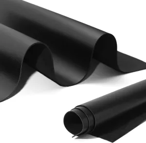 Shkira 12''X24'' Full Grain Black Leather Sheets for Crafts - Pieces for Leather Working - 1.3MM Thick Cowhide Pieces - Sheet for Sewing Hobby Arts and Crafts