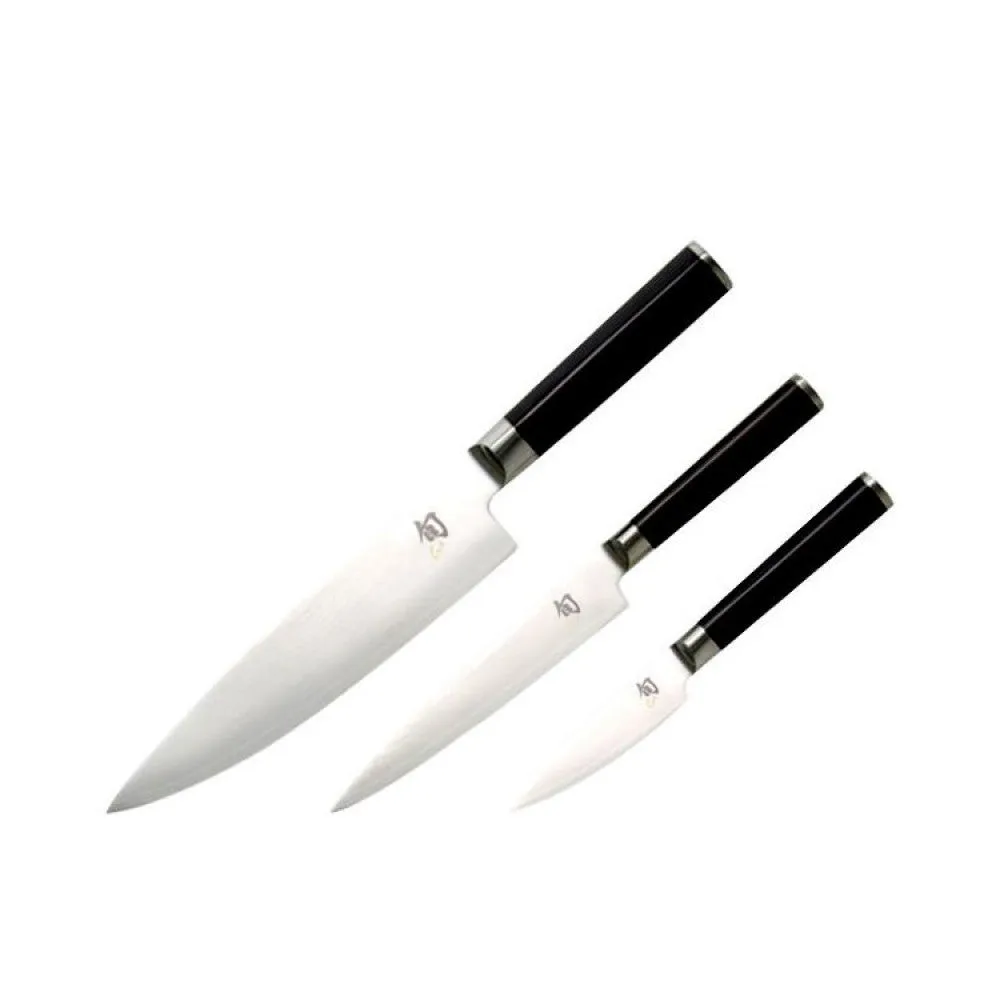 Shun Classic 3 Piece Chefs Knife Set