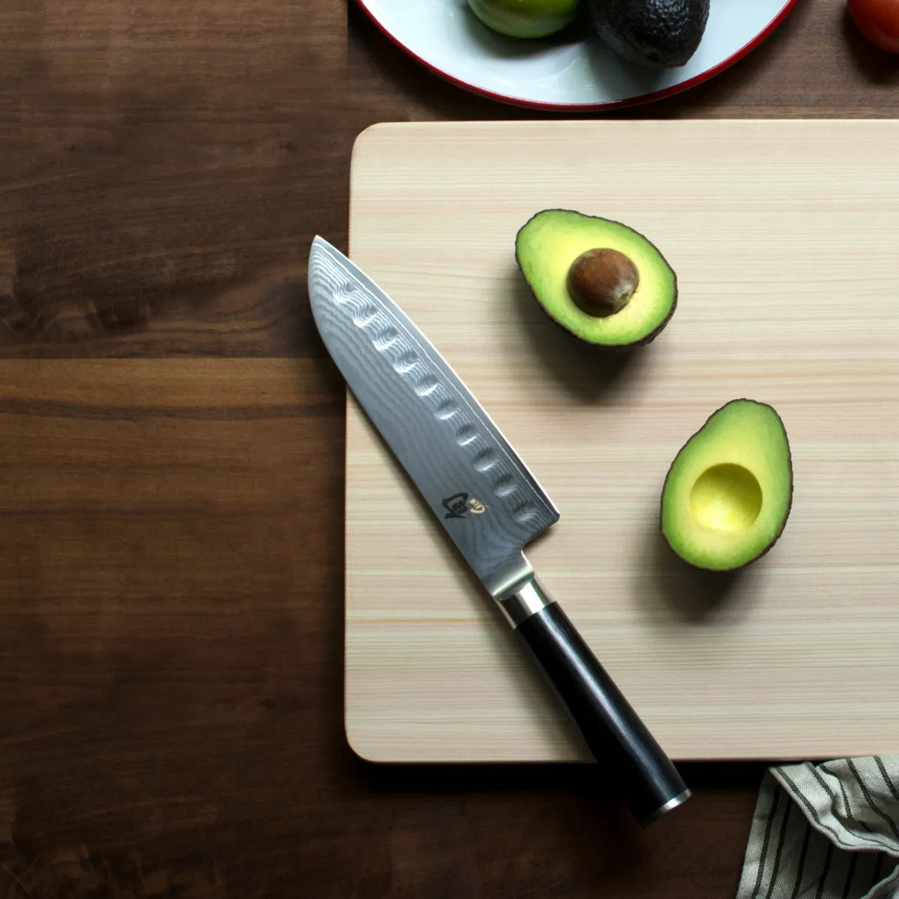 Shun Classic Scalloped Santoku Knife 17.8cm