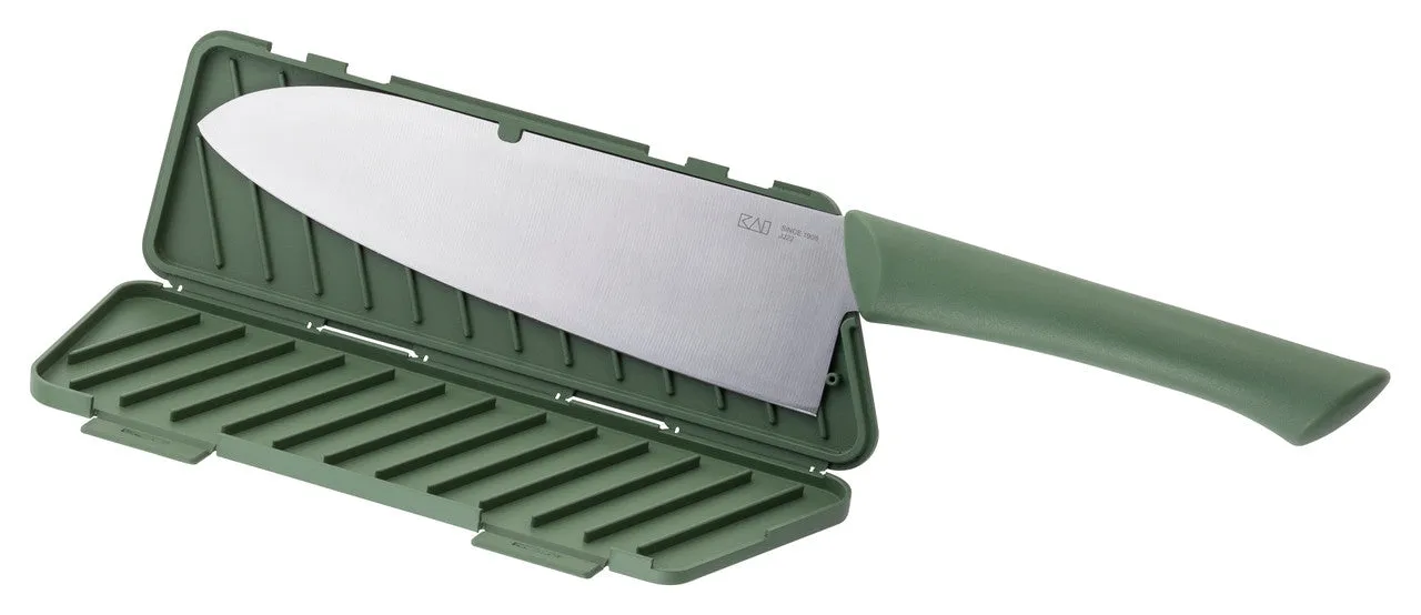 Shun Manasaya Santoku Knife 16.5cm (with Sheath) Green