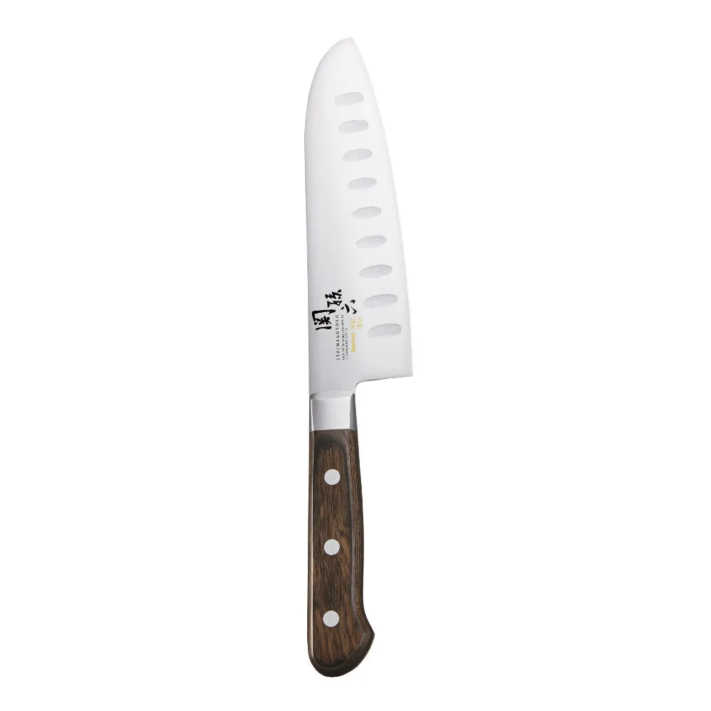 Shun Seki Magoroku Benifuji Scalloped Santoku 16.5cm