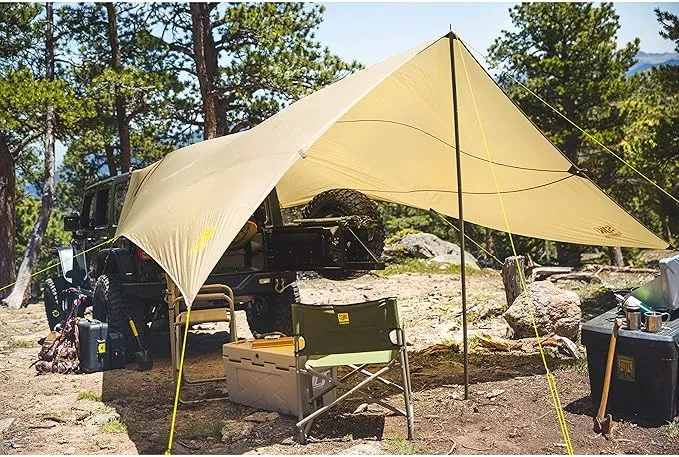 Slumberjack Roadhouse Tarp, Hunting Camping & Overland Shelter, Khaki