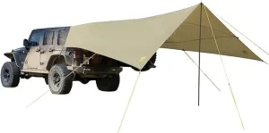 Slumberjack Roadhouse Tarp, Hunting Camping & Overland Shelter, Khaki