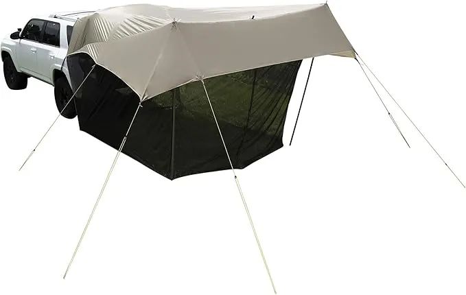 Slumberjack SJK Roadhouse Tarp, Hunting Camping & Overland Shelter Protects from Rain & Sun (Tarp with Screen)