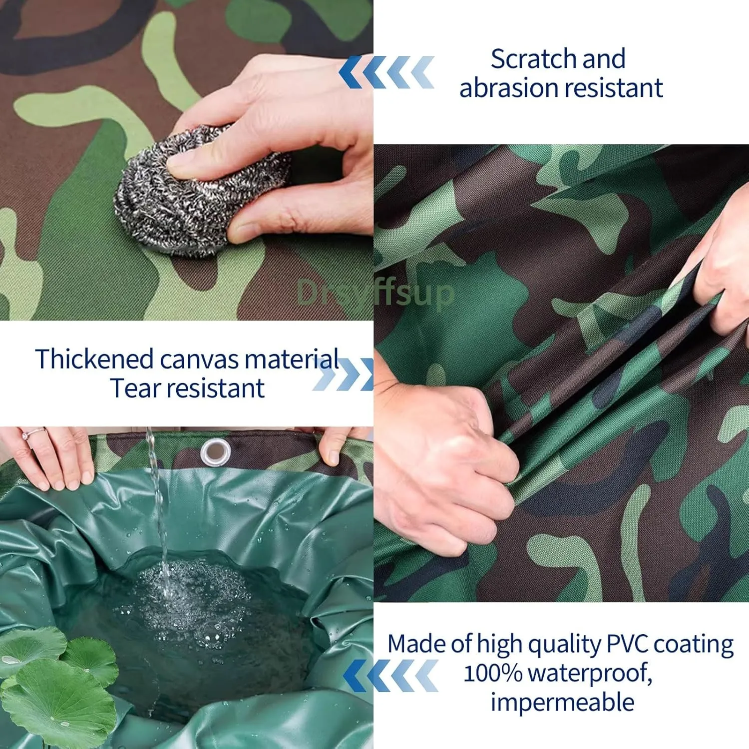 Small Multipurpose Cover, Heavy Duty Canvas with Eyelets, 450g/m² Multipurpose Tarp for Garden Furniture, Ground Sheets, Pool Cover, Camping(1.5x2m)