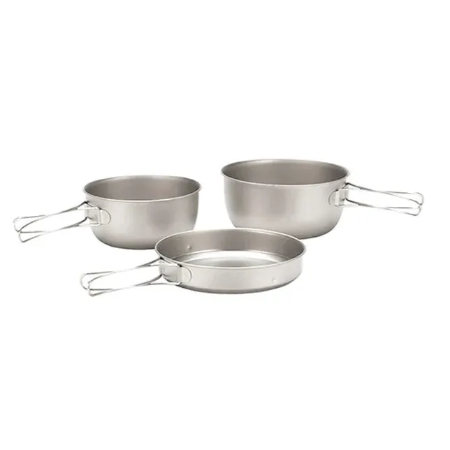 Snow Peak 3 Piece Titanium Cookset