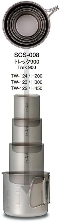 Snow Peak Seppou Stacking Mug H200 Titanium One Size
