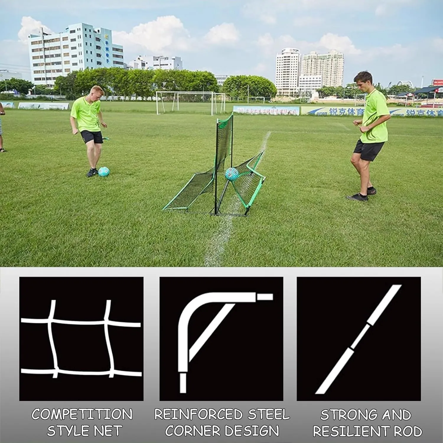 Soccer Goals for Backyard Large Soccer Training Equipment Quick Setup Ultra Portable for Training and Youth Games