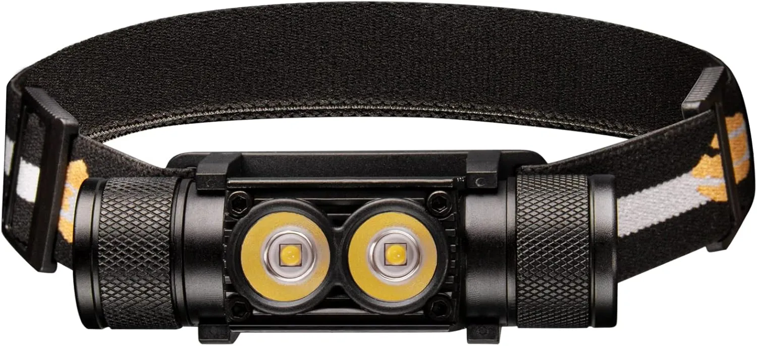 sofirn Rechargeable Headlamp, D25L 1000 Lumen with Dual LED 5000K 90 High CRI, Super Bright USB Headlamp Flashlight for Running Camping Hiking Fishing Backpacking Reading