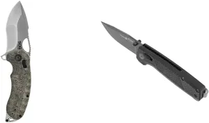 SOG Kiku XR Satin Terminus XR LTE Carbon   Graphite,Black Folding Knives Bundle