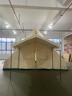 Spacious Family-Friendly Canvas Tent for Memorable Outdoor Adventures, 4 Seasons, with Porch for Extra Comfort and Activities