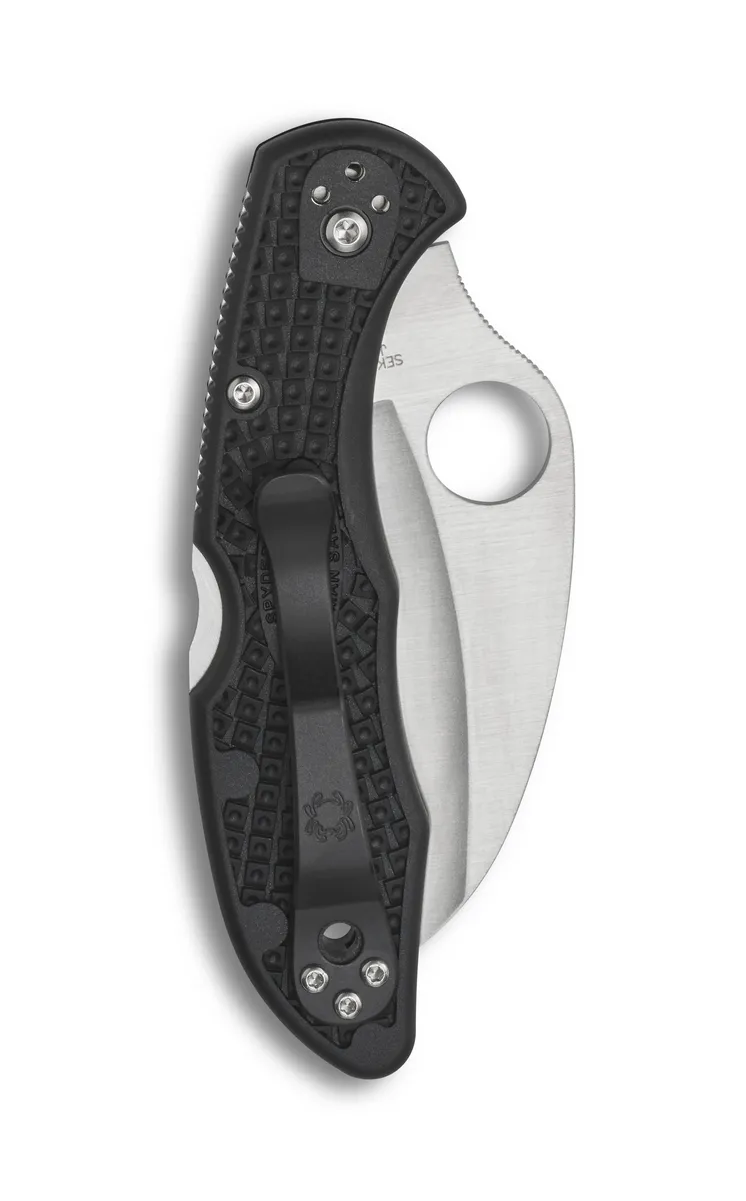 Spyderco C106PBK2 Tasman Salt 2 Black Handle 2.91" Plain Edge Pocket Knife