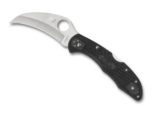 Spyderco C106PBK2 Tasman Salt 2 Black Handle 2.91" Plain Edge Pocket Knife