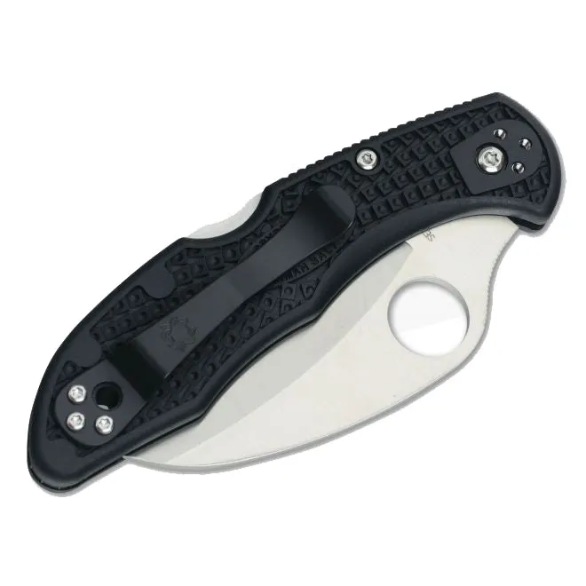 Spyderco C106PBK2 Tasman Salt 2 Black Handle 2.91" Plain Edge Pocket Knife