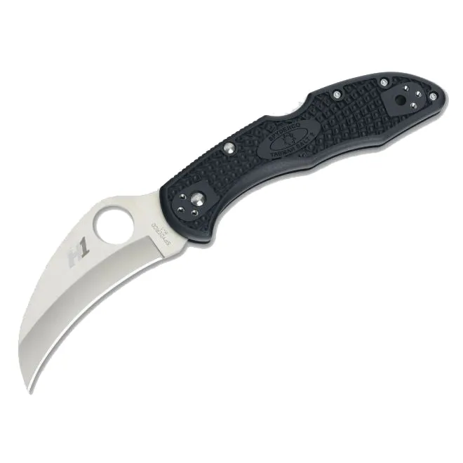 Spyderco C106PBK2 Tasman Salt 2 Black Handle 2.91" Plain Edge Pocket Knife