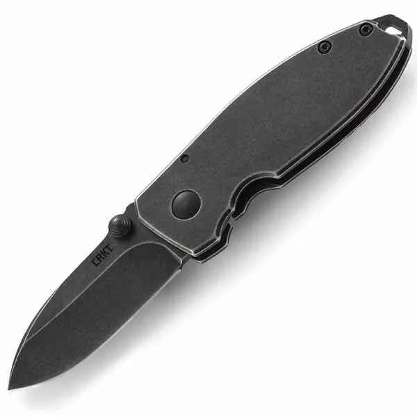 Squid, Stainless Steel Handle, Black Stonewash Plain w-Clip